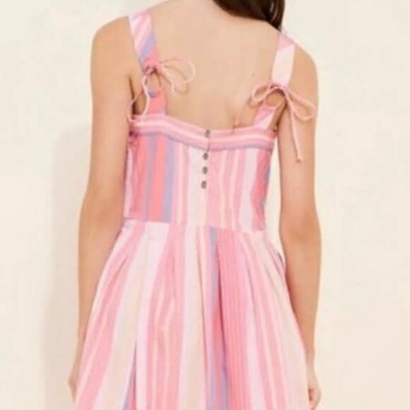 NWT Free People Primavera Stripe Midi Dress Size L & M - Picture 4 of 10